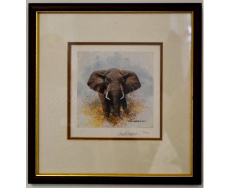 Y Former Bristol Zoo Gardens - David Shepherd (Artist &amp; Conservationist 1931-2017) - Elephant - a limited edition signed 