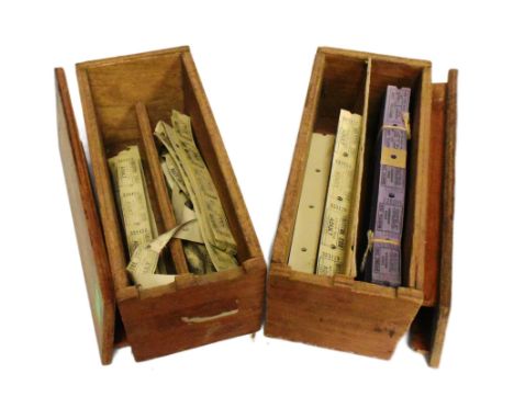 Former Bristol Zoo Gardens - two early 20th century Bristol Zoo Gardens ticket boxes, likely c1930s / 1940s, as used for many