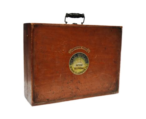 Former Bristol Zoo Gardens - an original early 20th century 'Ellam's Duplicator' printer's set, housed within its original wo