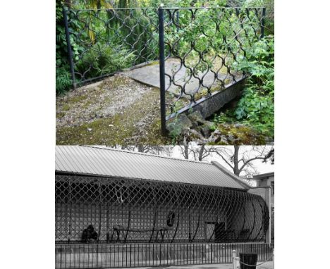 Former Bristol Zoo Gardens - After Sir Alfred Pugsley - two original sections of the iconic 1956 Bristol Zoo Garden's gorilla