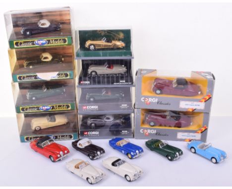 Quantity Of Corgi Jaguar XK120 Classic Models, including boxed 1:43 scale 02901, 02902 03001,96040, 96041, 96044, 96060, 2 x 