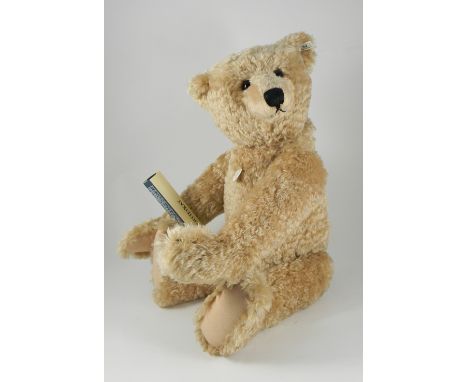 Steiff Limited Edition Teddy Bear 1909, Blond 65cm, 406058 white tag, 02184 of 5000, boxed with certificate and outer packing