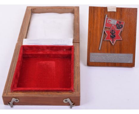 Presentation Plaque, presented to the Right Honourable General Arjun Narsingh Rana Chief of the Army Staff of the Royal Nepal