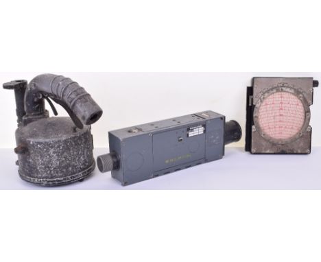 Royal Air Force Aircraft Camera, being the type G.45 retaining much of its original paint finish. Accompanied by an Air Minis