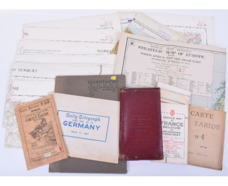 12x Vintage Maps, mostly of the UK, including ordnance survey and early road driving maps etc. 