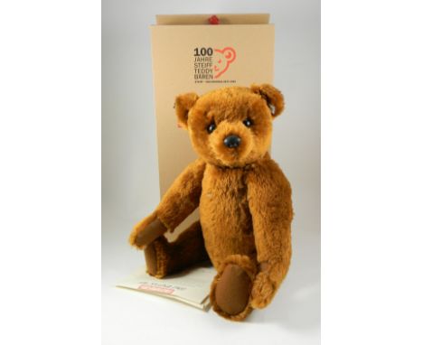 Steiff Limited Edition Bear 55 PB 1902, Reddish Brown 55cm, 404009 white tag, 02813 of 7000, boxed with certificate and outer