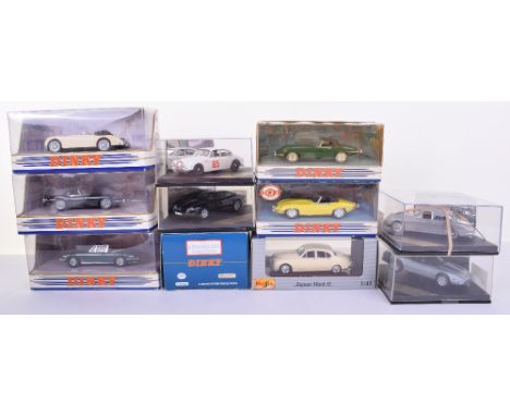 Collection  Of Jaguar Models, including boxed Vitesse VCC99042 Jaguar MK II, L191B Jaguar MKII 3.8 Tour De France, V100C XK8,