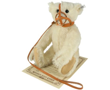 Steiff Limited Edition Muzzle Bear 1908, White 46cm, 0174/46 white tag, 04799 of 5000, boxed with certificate, 1988/89, damag