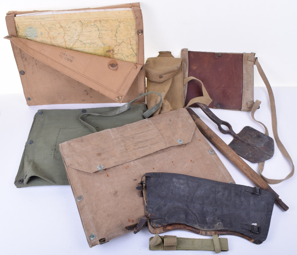 WW2 British Military Equipment, including large vehicle map / document