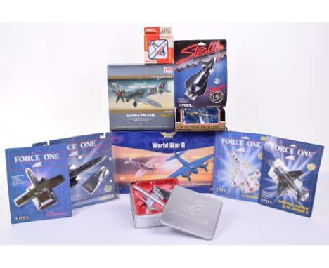 Selection of Aviation Die Cast Models, including 1 x Corgi Aviation Archive DH Mosquito PR MkIV and Supermarine Spitfire PRVI