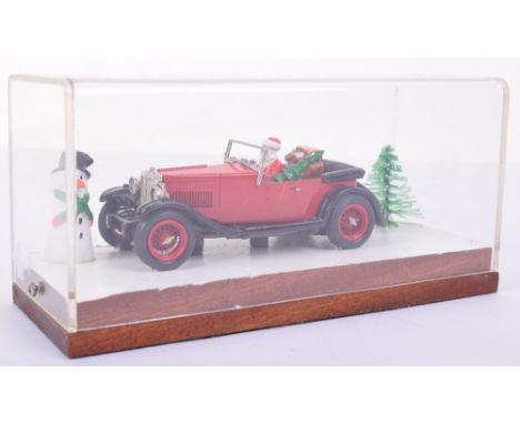 RAE Models MG Collection MG18/80 Christmas Ltd Edition Model, red/black interior, chrome trim, with Father Christmas,  mint h