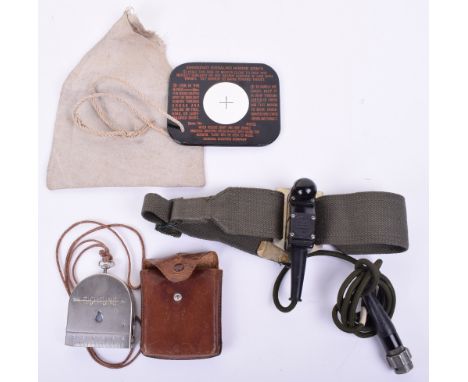Military Items, British army knee mounted morse key in good condition. German army marching compass  marked to back  BEZARD K