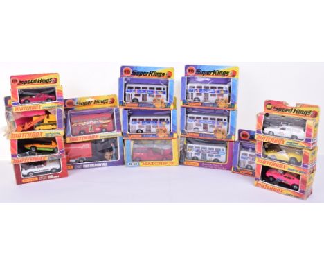 Matchbox Kingsize and Superkings, 5 x K-15 Superkings The Londoner Bus Silver Jubilee 1977, K-15 Carnaby Street bus, Royal We
