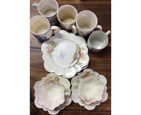 A quantity of old Coronation cups and saucers.