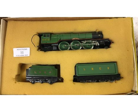 An '00' gauge engine in box.
