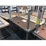 (7) Tables on Casters: 5 ft long x 30 in wide x 27 in tall, Removal Fee: $40