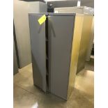 (2) Storage Cabinets: 65 in tall x 3 ft wide x 18 in deep, Removal Fee: $30
