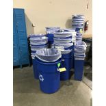 (60) Recycling Bins, Various Sizes, Removal Fee: $40