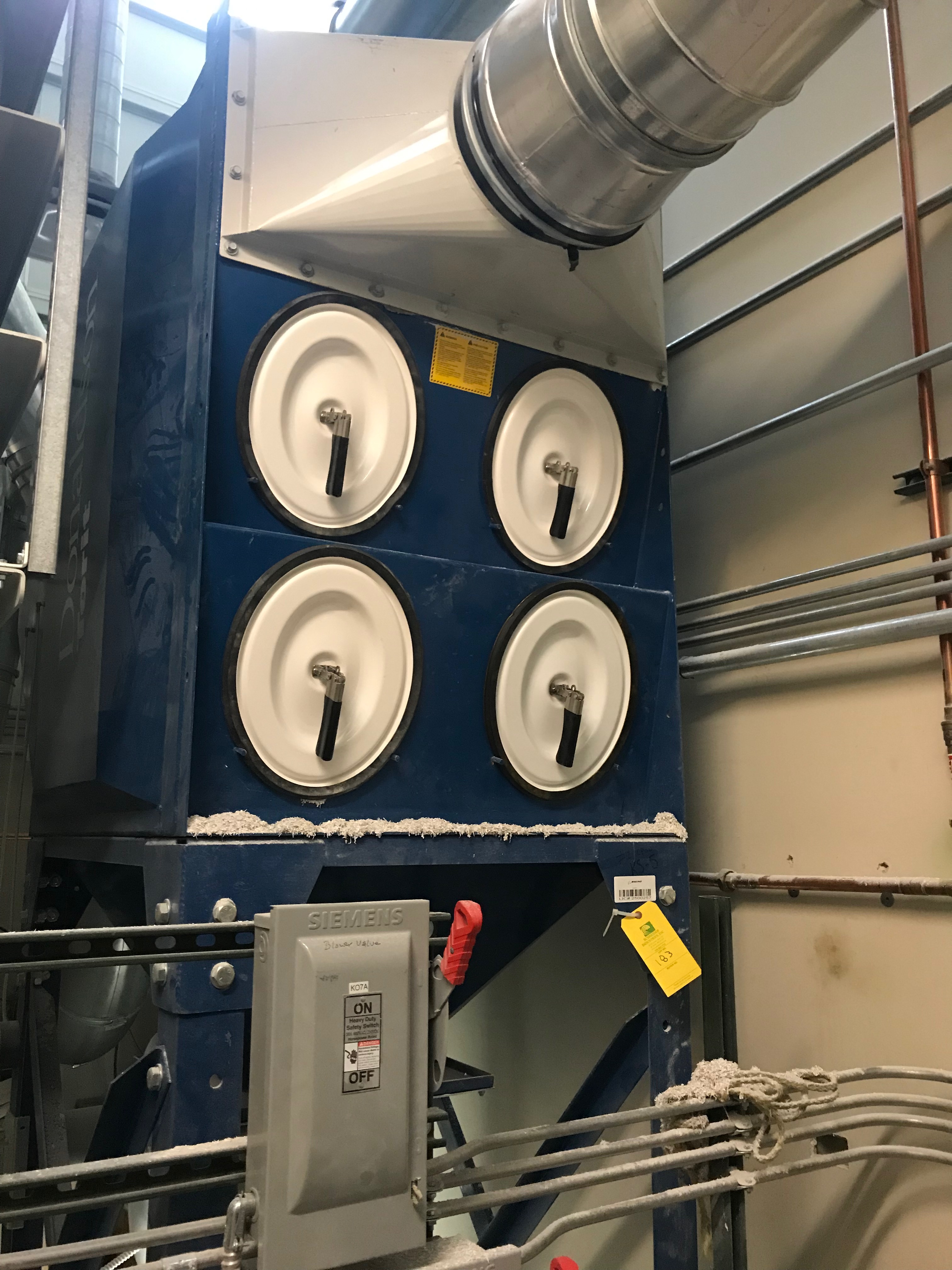 Donaldson Torit Air Filtration System, Model DF028, Serial IG919349