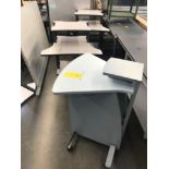 (3) Rolling Laptop Carts, Removal Fee: $20