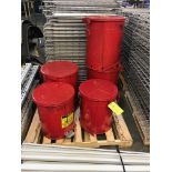 (5) Floor Oily Waste Cans, Removal Fee: $25