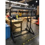 (2) Manual Paper Unwinders and Cutters, 7 ft tall x 62 in wide, Removal Fee: $30