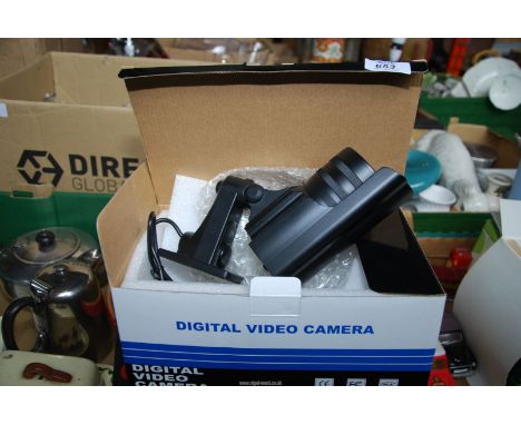 A Digital video camera in box.