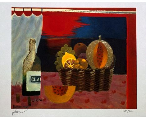 Mary Fedden OBE RA, British 1915-2012- 'Red Sunset', 1994, publ. by Bow Art; offset lithograph printed in colours, signed and