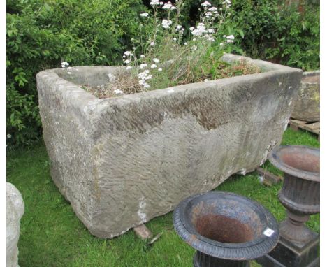 Enormous 16th century sandstone trough from Ludlow racecourse - Approx Width: 180cm&nbsp; Depth: 98cm&nbsp; Height: 82cm 