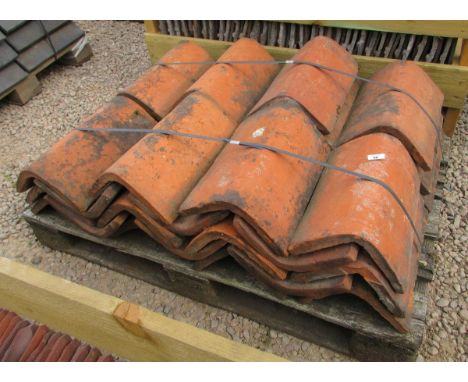 46 handmade orange clay hogsback ridge tile 15 inches long