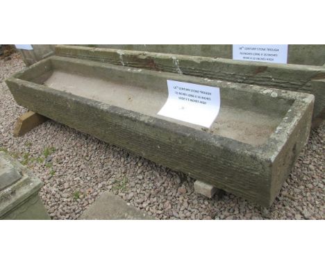 18th century stone trough - Approx W: 183cm D: 41cm H: 23cm 
