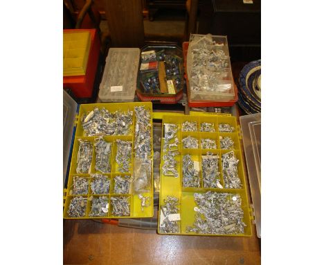 Nine Boxes of Metal Model Soldiers etc 