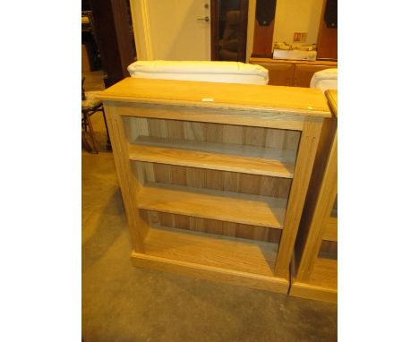 Light Oak Bookshelves, 83cm 