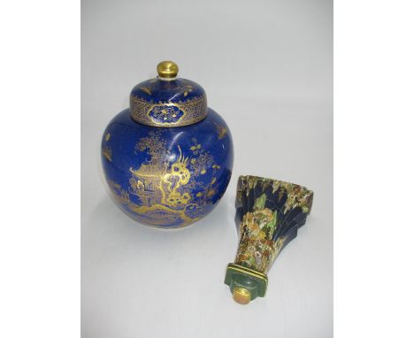 Royal Winton Wall Vase and Wilton Ware Ginger Jar 