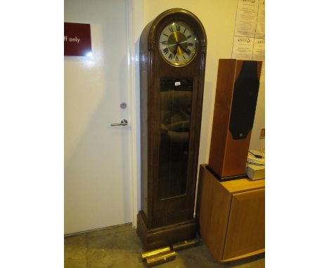 1930's Oak Triple Weight Longcase Clock 