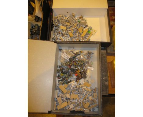 Six Boxes of Metal Model Soldiers etc 