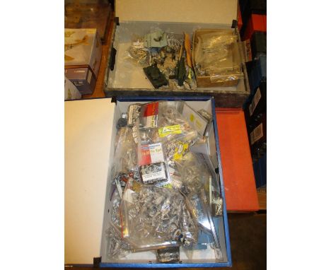 Six Boxes of Metal Model Soldiers etc 