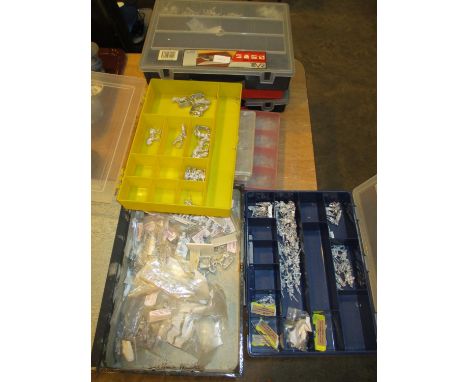 Eight Boxes of Metal Model Soldiers etc 