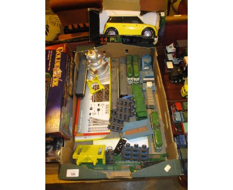 Box with Die Cast Vehicles, Model Railways, Radio Control Mini etc 