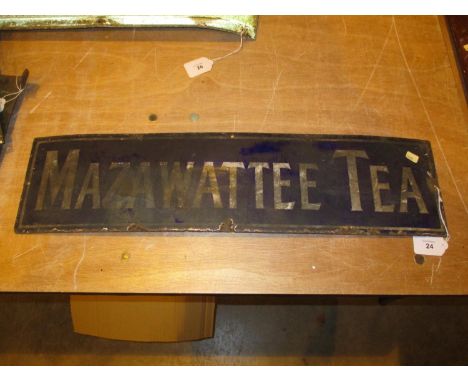 Mazawattee Tea Enamel Sign 
