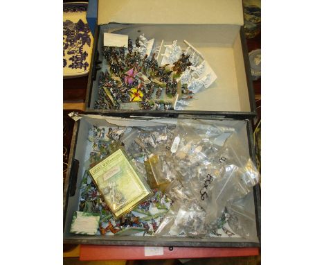 Six Boxes of Metal Model Soldiers etc 