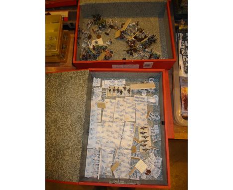 Six Boxes of Metal Model Soldiers etc 