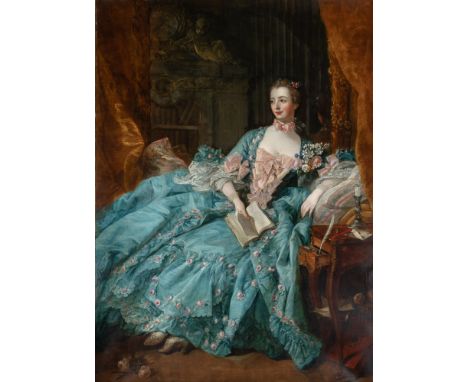 Portrait of Madame de PompadourOil on canvas72 1/4 x 59 3/8 inches (183.5 x 150.7 cm) Frame 88 1/2 x 72 inches (225 x 183 cm)