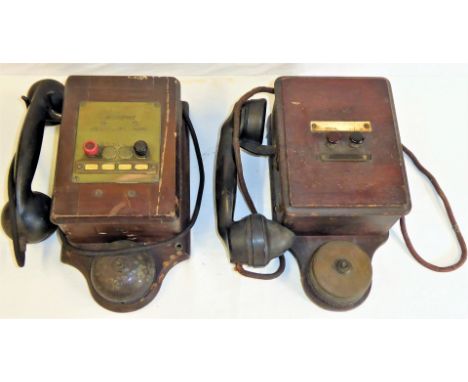 2 x WR two button telephones made by Ericson. Both complete in original condition.
