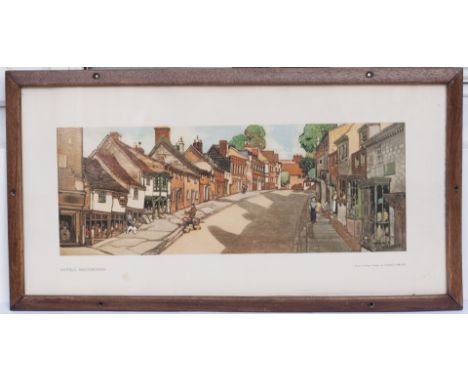 Carriage print HATFIELD HERTFORDSHIRE by Horace Wright. In an original type glazed frame.