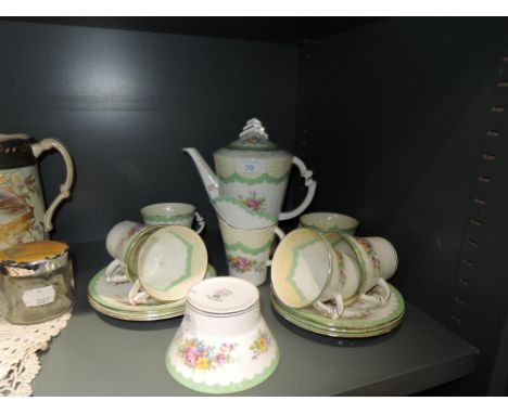 A part tea service by Royal Albert in the Prudence design