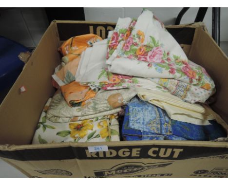A collection of vintage and retro fabrics, some good sized pieces, perfect for crafts etc.
