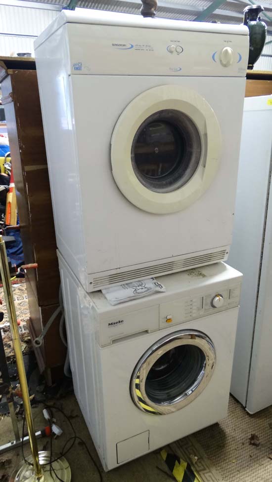 Miele Novatronic W970 washing machine + white Knight sensor dry tumble