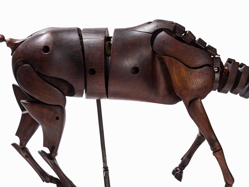 Wooden Artists Mannequin Lay Figure Horse, Paris, 19. C. Wood