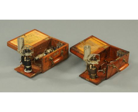 Two Dobbie Mcinnes engine indicators for steam engines, both cased.